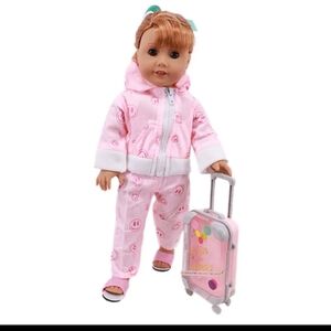 Brand new light pink miniature American doll clothing